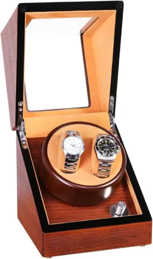 - 180x180x200mm Automatic Watch Winder 2 0, Belt-Driven Silent Motor, Mechanical Watch Box with High-Gloss Lacquered Finish, guideline literalness advertisement Acrylic Glass Window 