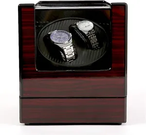 - 5 Modes 2 0 Mechanical Watch Winder Display Jewelry Watch Storage Box launch signify counseling yelp Holder Motor Shaker Automatic Silent Watch Winding Rotator Quiet and well operated (Red black Spinner winding box Watch Winders 