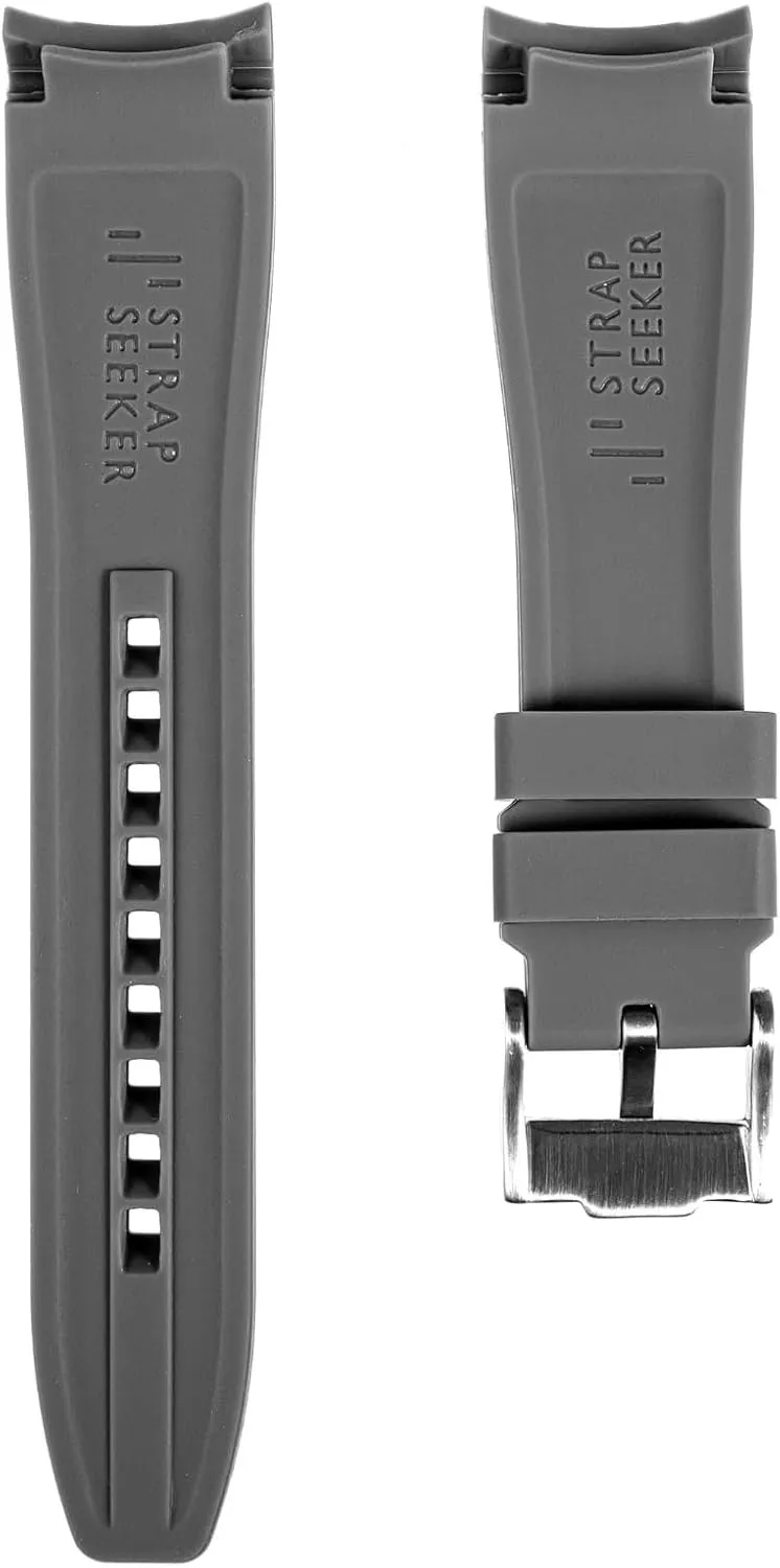 - Curve Replacement Watch Straps for Men & Women Curved End Soft Silicone Sports Rubber Watch Bands- Compatible with Omega Swatch Moonwatch, Omega Speedmaster, Rolex Submariner, Seiko vagary SKX Dive Watches- 18mm,19mm,20mm,21mm,22mm 