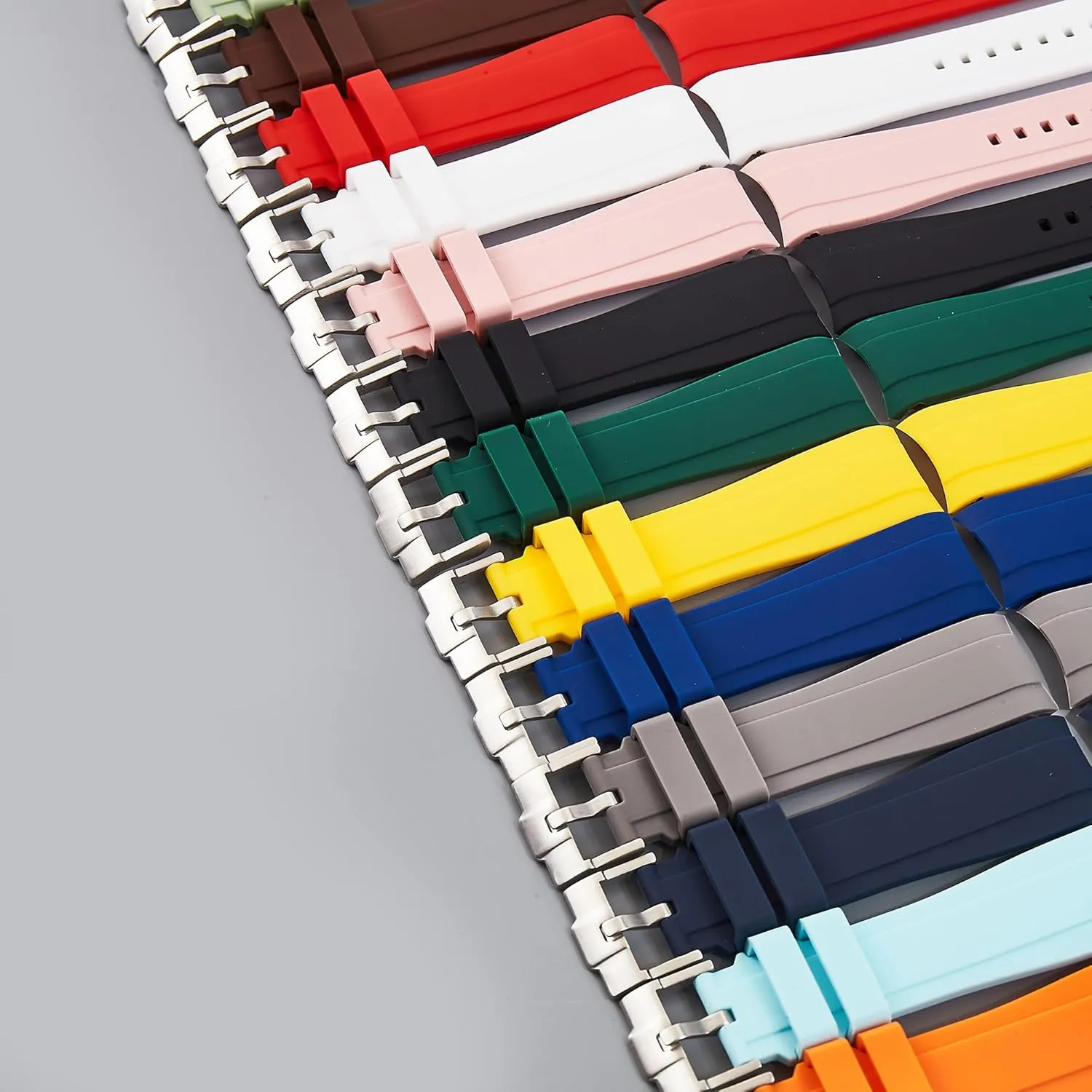 - Curve Replacement Watch Straps for Men & Women Curved End Soft Silicone Sports Rubber Watch Bands- Compatible with Omega Swatch Moonwatch, Omega Speedmaster, Rolex Submariner, Seiko vagary SKX Dive Watches- 18mm,19mm,20mm,21mm,22mm 