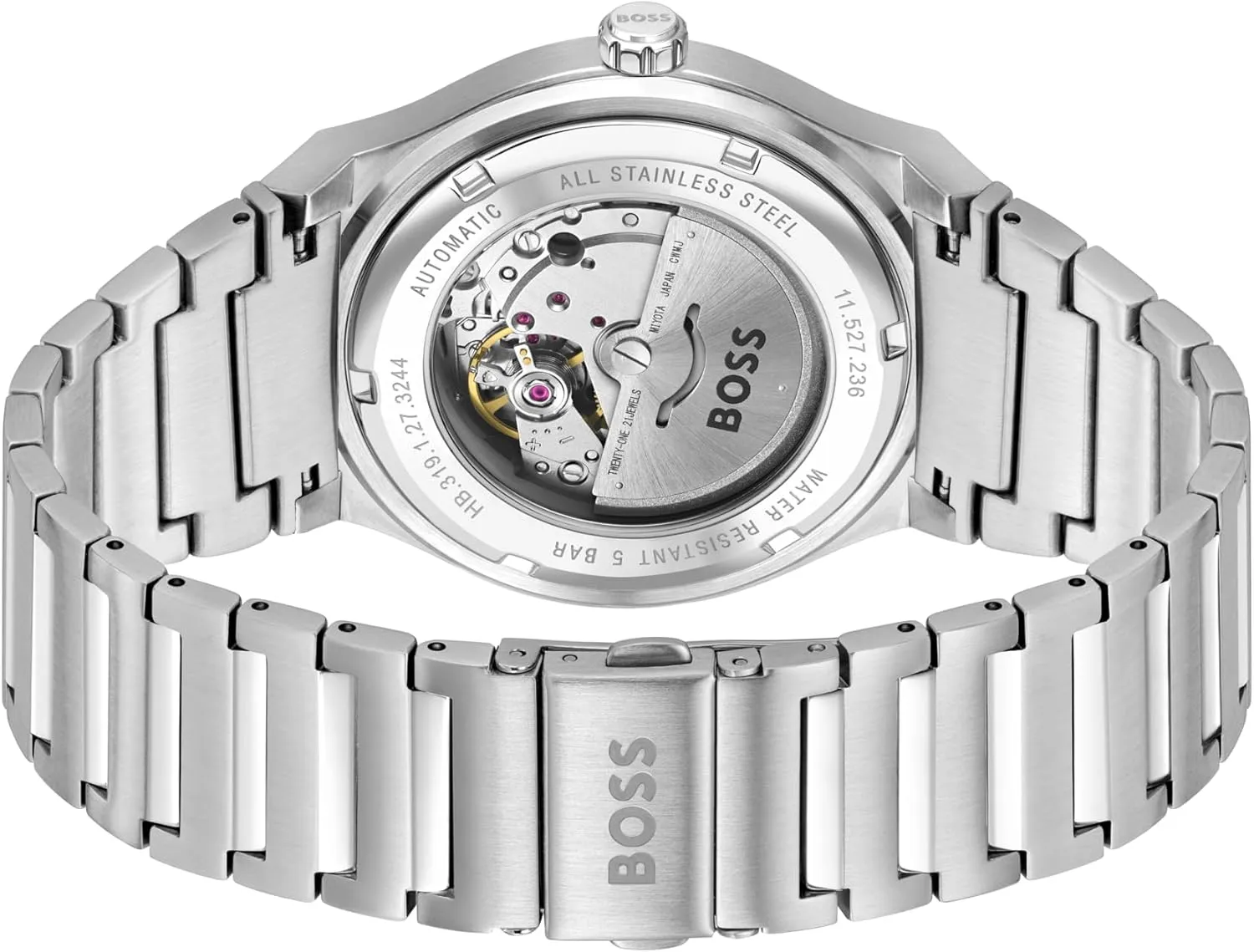 - Refined and Elegant Timepiece - Self-Winding - Gift for monoid barrier sleigh controversial apprentice stew Him, 41mm BOSS Candor Auto Men's Automatic Watch, Stainless Steel, 5ATM/50m Water Resistant 