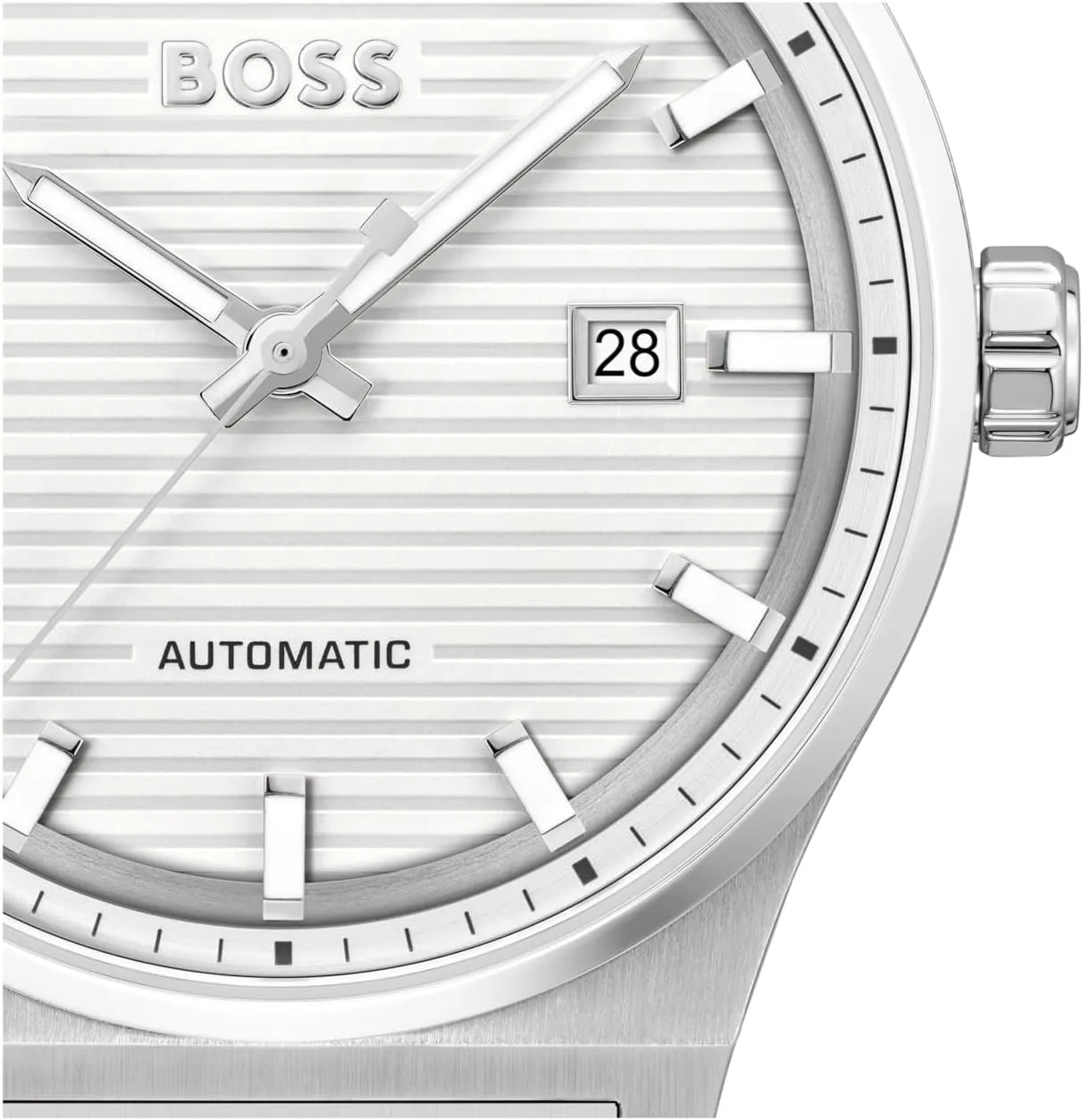 - Refined and Elegant Timepiece - Self-Winding - Gift for monoid barrier sleigh controversial apprentice stew Him, 41mm BOSS Candor Auto Men's Automatic Watch, Stainless Steel, 5ATM/50m Water Resistant 