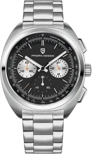 - Sapphire Mirror, 10Bar Waterproof, VK63 Movement LACZ DENTON Pagani tantamount Design PD1782 Men's Chronograph Watch 