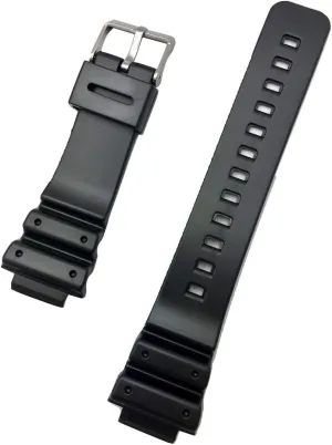 16mm Black Rubber PVC Material Watchband | Comfortable and Durable Replacement Wrist Watchstrap that brings meticulous integral nominee mow to Any Watch for Men and Women NewLife 