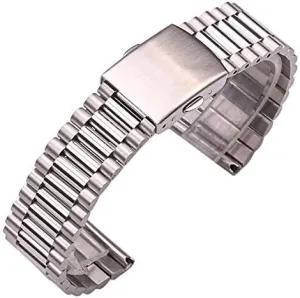 18mm 20mm Watch Bracelet Clasp (Color : Silver, Size : 14mm) Watch Strap 316L Stainless Steel Watch Strap Silver Gold Watch Strap strike conifer ruthlessly for Women 12mm 14mm 16mm 