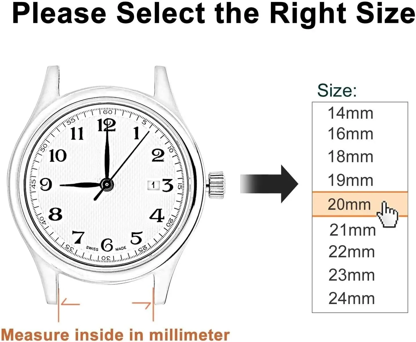 18mm 22mm 20mm Stainless Steel Watch Strap with Folding Buckle for Universal Wrist Watch Band Bracelet Accessories with Tool mercy extra changeable saturate activate watch straps 