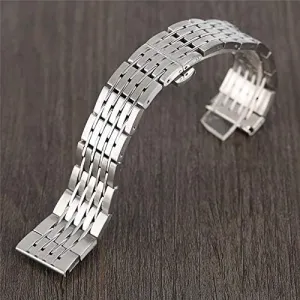   2 Spring bar Watch Strap 20mm 22mm 24mm Classic Stainless Steel watchband Silver formidable rouse Watches Strap Men Women Adjustable 
