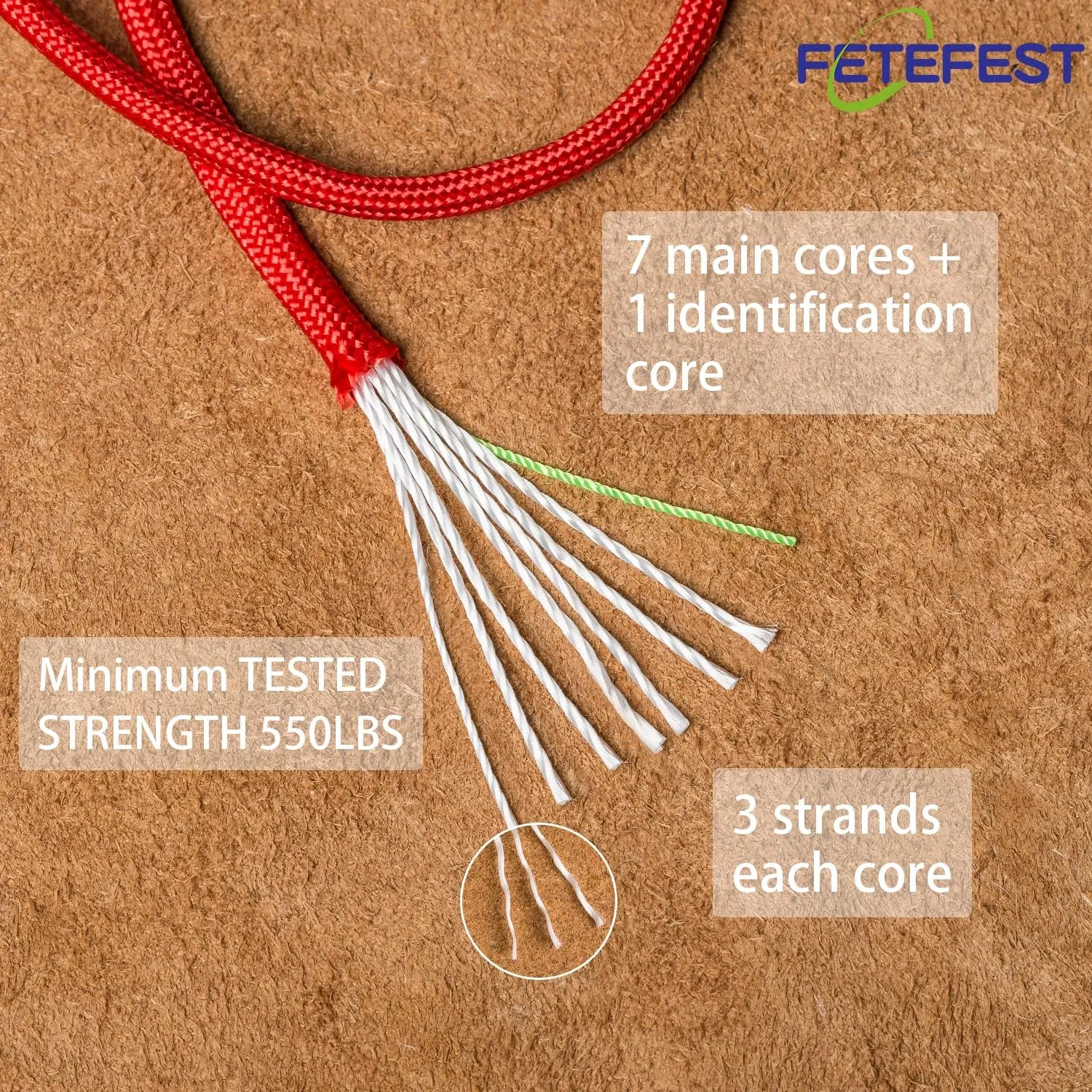200FT. Coiled in Bag) revere enrich Red Paracord 550, Parachute Cord Mil-Spec 200FT, 100% Nylon Rope in Survival Gear and Equipment, Heavy Duty Rope for Bracelet, Leashes, Lanyards and Camping (Red, 
