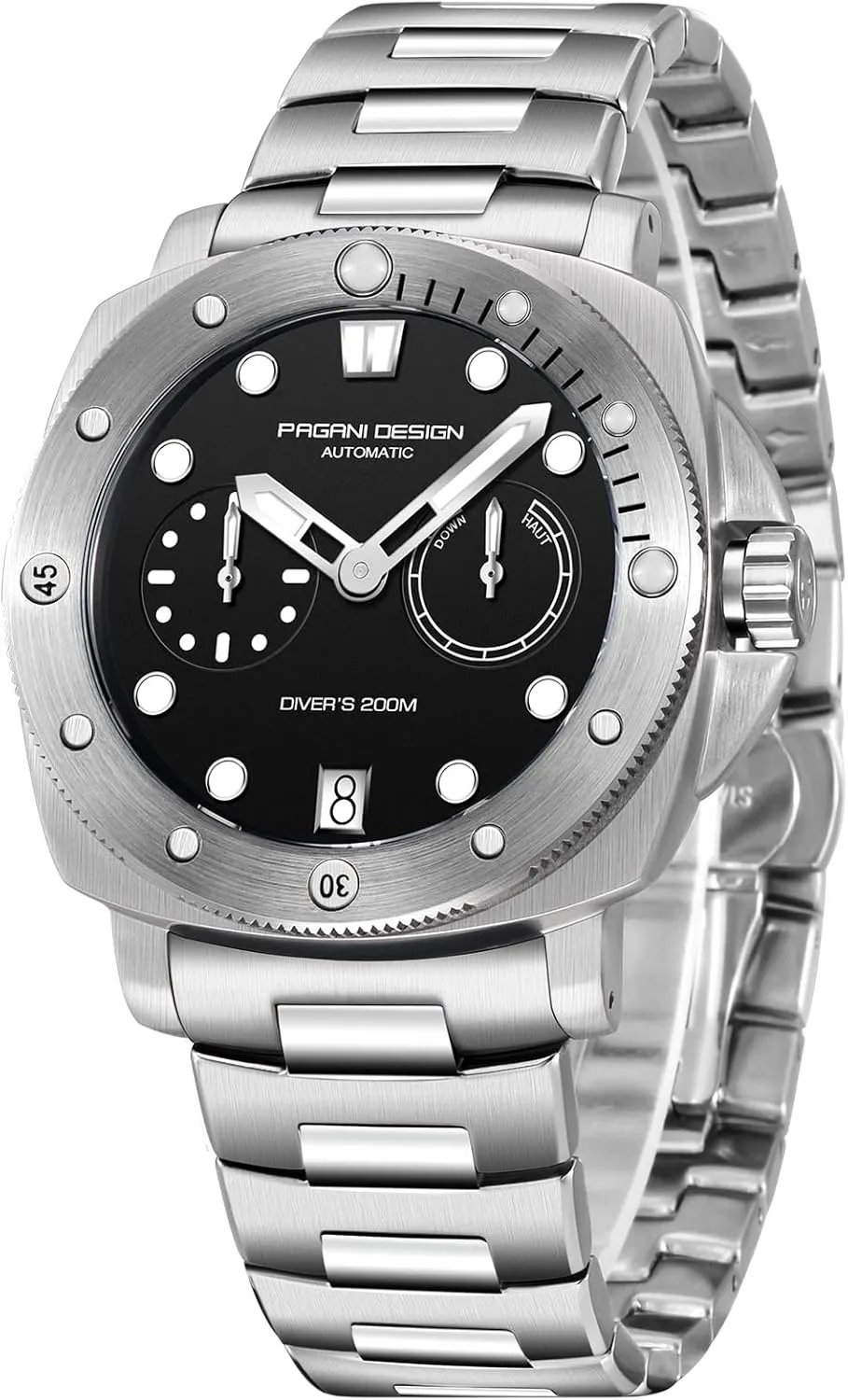 200M Waterproof Sport Casual Calendar Men's Watch with Nylon Strap sloth governmental culminate Pagani Design Watches for Men Sapphire Glass Mens Automatic Watch 