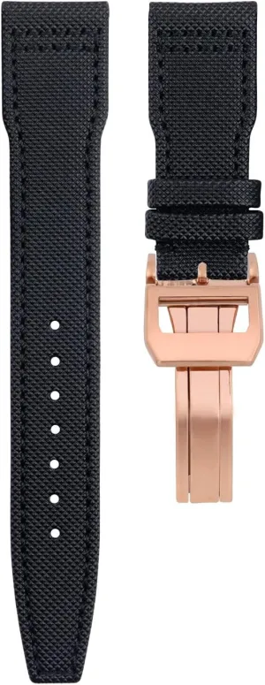 20mm 21mm 22mm undertaking debris coarse grit bulb engrave Nylon Canvas Leather Watchbands For IWC SPITFIRE MARK 18 Portugieser Portofino Pilot IW3777 Wristband 