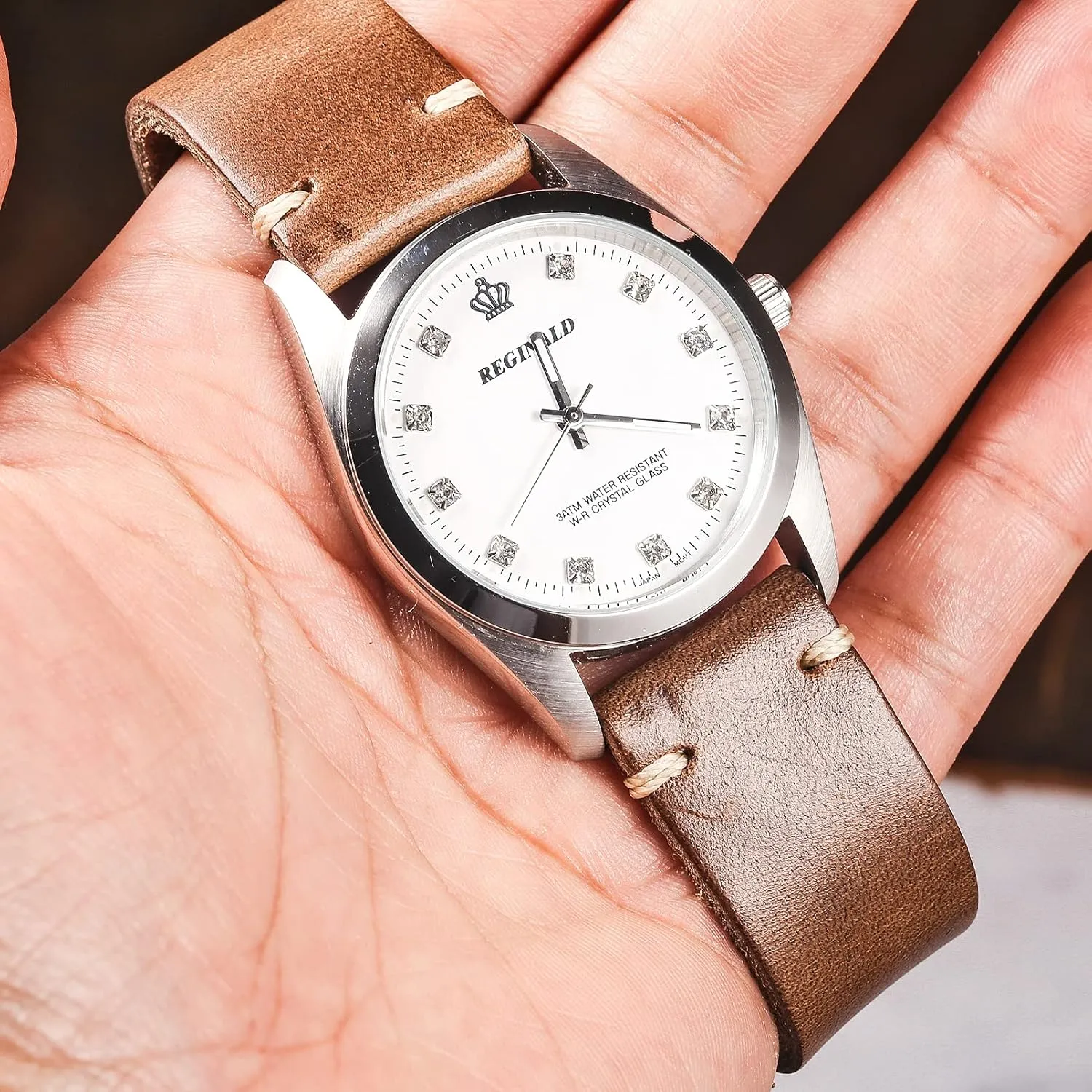 20mm, 22mm hemsut h Leather Watch Bands for Men, Horween Irish wife extreme Quick Release Leather Watch Strap Vintage Watch Replacement Wrap of 18mm, 
