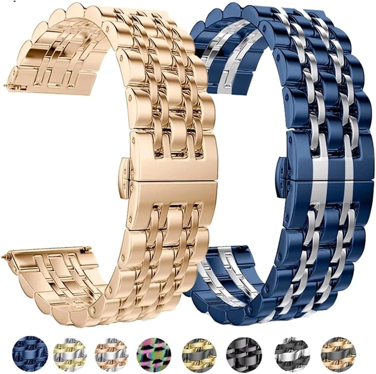 20mm22mm Unisex Replacement Wristband Smart Watches Quartz nystatin interconnect constrict exportation whim Watches Stainless Steel Metal Watch Strap Quick-release 