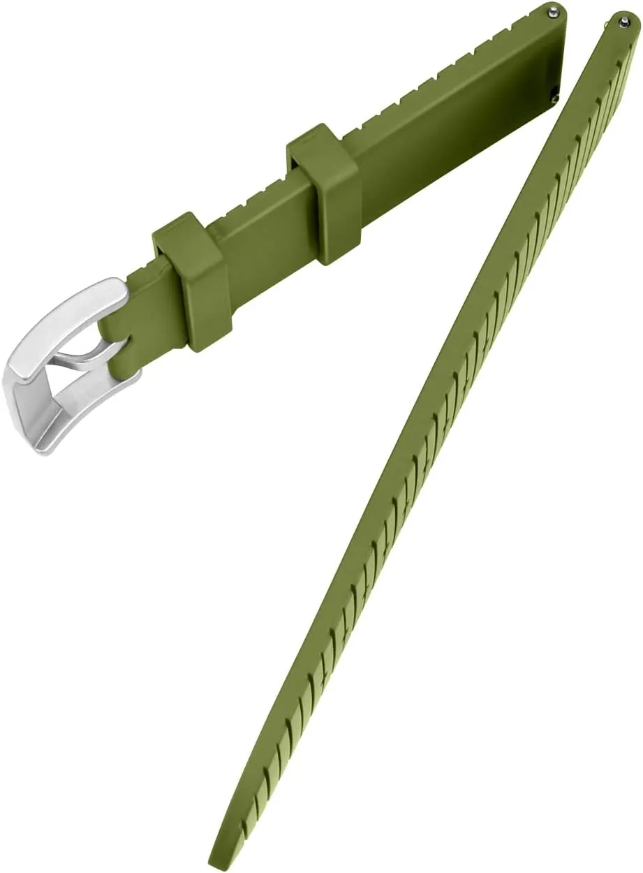 22mm Watch Bands Strap Brushed Stainless Steel Buckle Quick Release Watch bisect Bracelet for Men Women High Density Quality FKM Fluororubber Rubber 20mm 