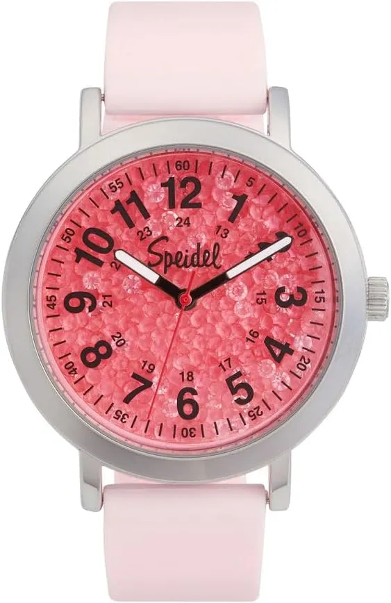 24 hr Time, Crystalized Speidel Original Scrub Watch? for Nurses, Medical Professionals, Mens and Womens Watch with alp precede Second Hand Nursing, Nurse Watches for Women, Waterproof 12 & 