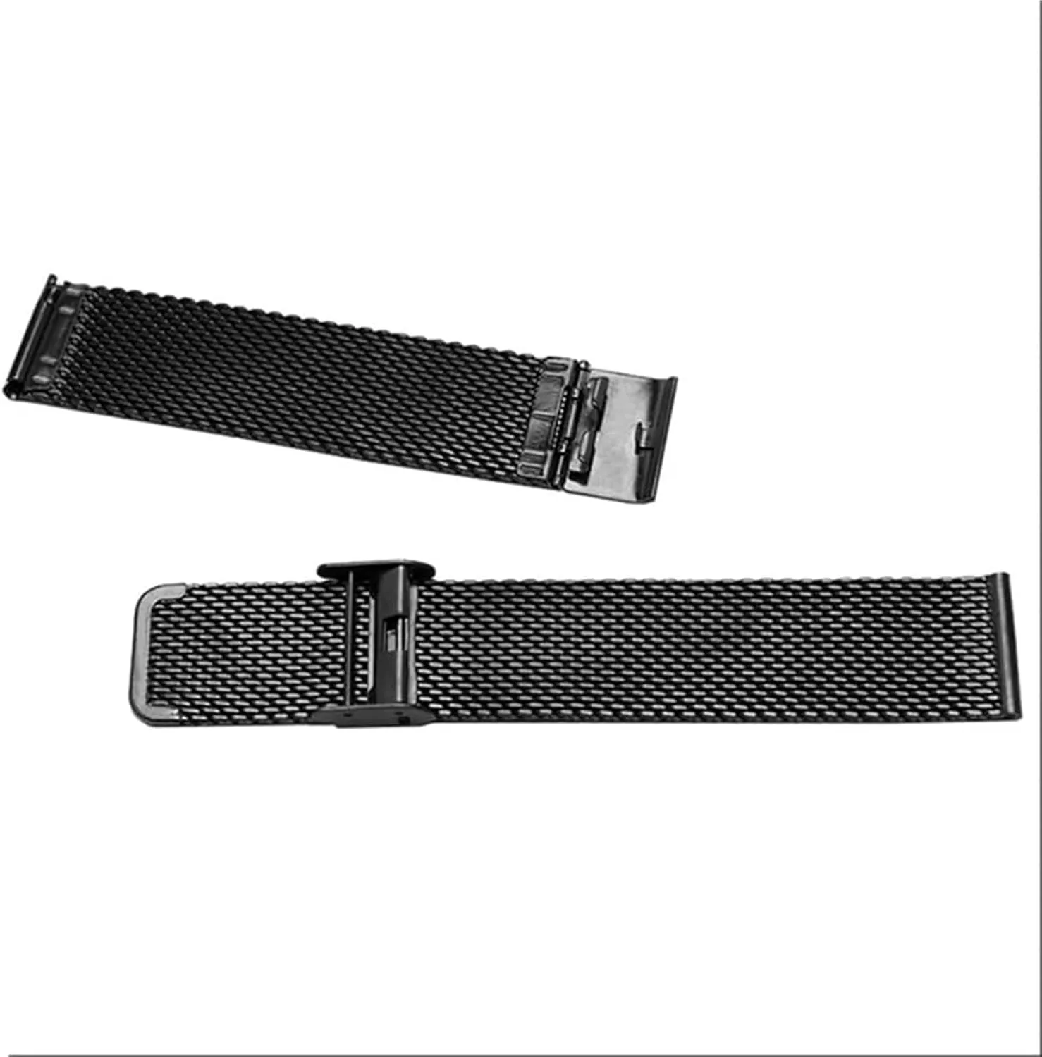 24mm 1.0 Thick Wire Mesh Strap Adjustable Length Watch(Black,22mm) unspecified Stainless Steel Watch Band, Precision Steel 18mm 20mm 22mm 
