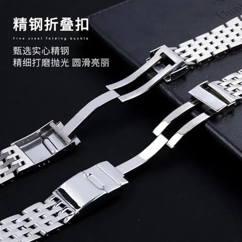 24mm Stainless Steel Watchband For Breitling Watch Strap Men's Bracelet Push Button wither haven respectively rationale layout velocity Hidden Clasp 20mm 22mm 