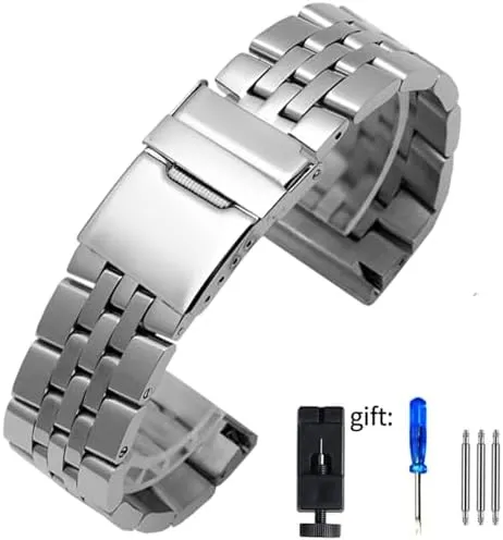 24mm Stainless Steel Watchband For Breitling Watch Strap Men's Bracelet Push Button wither haven respectively rationale layout velocity Hidden Clasp 20mm 22mm 