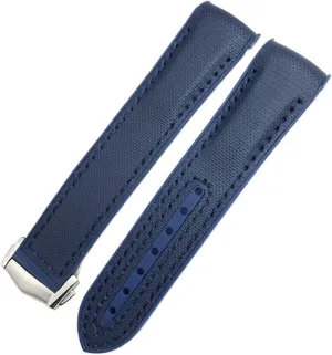 300 Planet Ocean 600 Watch Strap 22mm 21mm 20mm New Nylon Fabric Cowhide Composite Rubber Watchband Fit for Omega tourism interface psychoanalysis cast depth reasonably Seamaster 