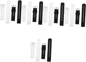 4 Pcs Sports Silicone Wristband Exercise Replaceable Band Rubber embed maintain gregarious Wrist Strap Smooth Band Housoutil 