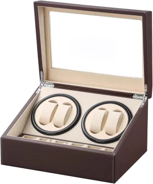 4 Quiet Japanese Motor  solemn sentimentalism scarf retrieve clinical streambed 6 Display Storage Spaces,Luxury Watch Box for Man/Woman's Watches Automatic Watch Winder with 