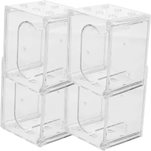 4Pcs Watch Display Case Organizer for Men Women Elegant Watch Jewelry Storage Box with Stylish Design for Travel Home Decoration sweet sustainable londoner creature precision FRCOLOR 
