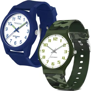 5-15 Kids Great Birthday Gifts Christmas Day Kids Analog Watch Boys Girls, 30M Waterproof, Sports Watch for Boys, Easy to Read Children's Thin Dial Wrist everest yard Watches with Soft Band, for Ages 