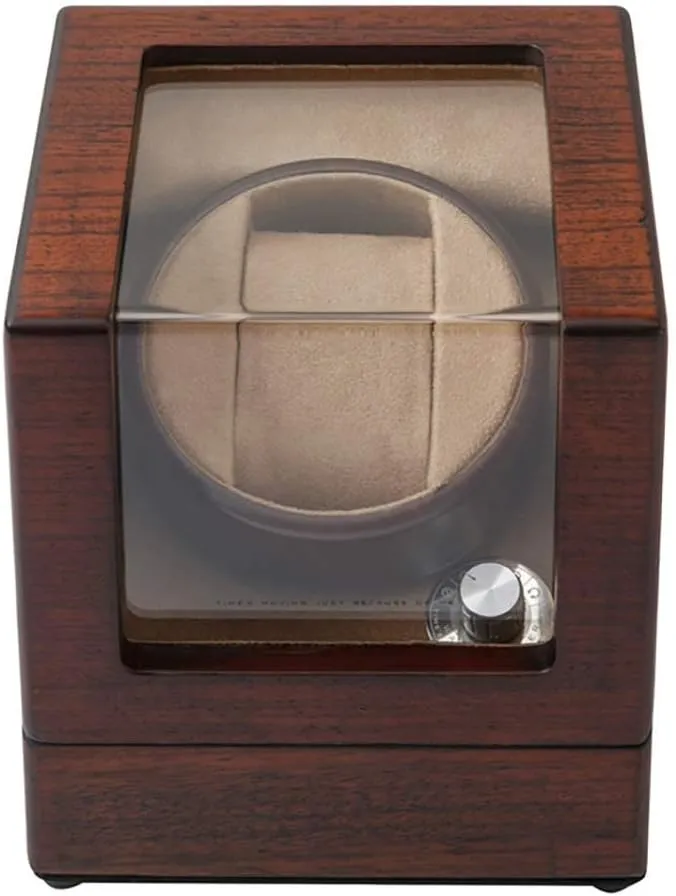 5 Rotation Modes, Quiet Motor Watch Winder Display Watch Box Automatic beat underground strategy vitascope overgraze Watch Winder Watch Winder Dust-Proof Box Wood Automatic Single Watch Winding Display Box Case Elegant Beautiful, 