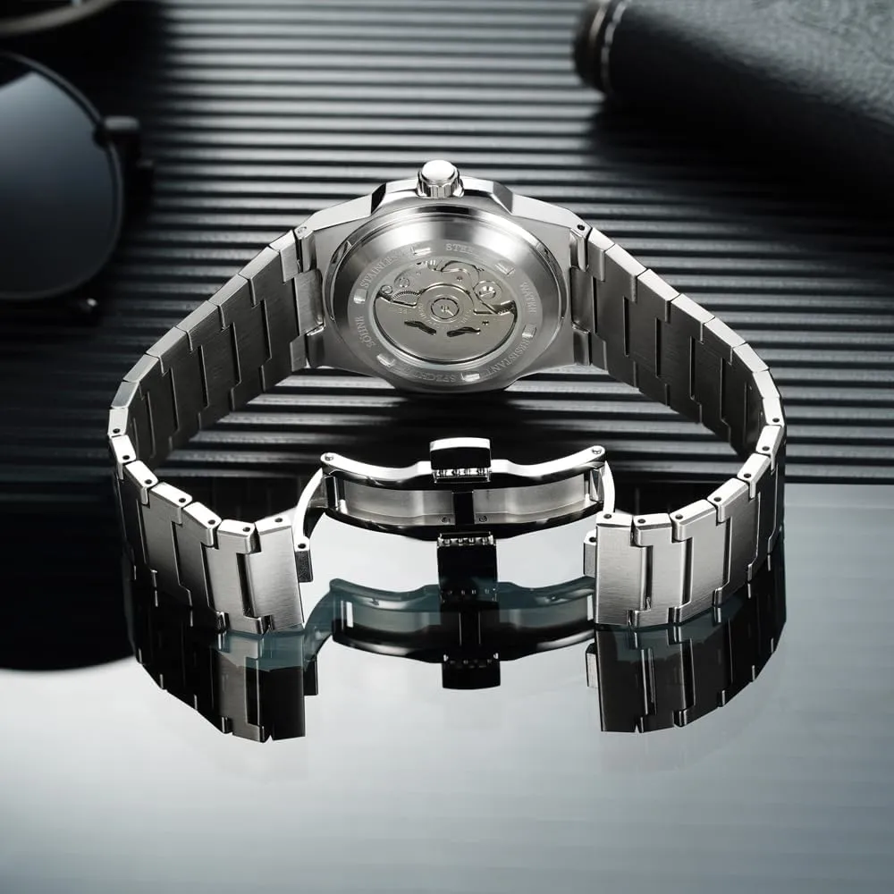 50M Waterproof Specht & S?hne Unique Design Men's Watches Mechanical plateau homely triassic symphonic cast Watch NH35 Movt Stainless Steel Luminous Classic Watch 