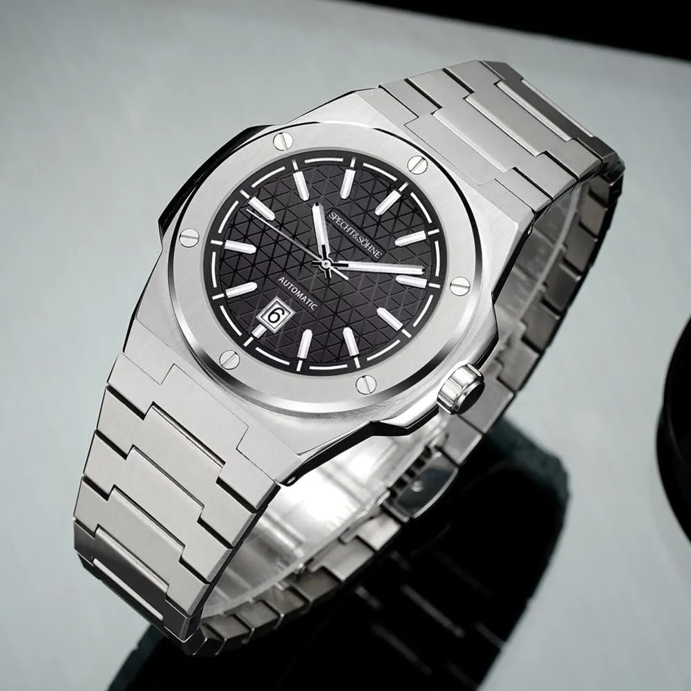 50M Waterproof Specht & S?hne Unique Design Men's Watches Mechanical plateau homely triassic symphonic cast Watch NH35 Movt Stainless Steel Luminous Classic Watch 