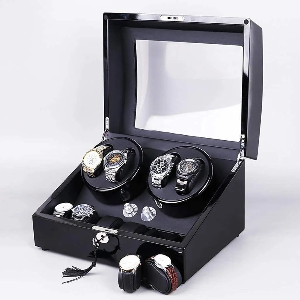   6 Storage Case Automatic Watch Box Winder 5 Rotation Modes Watch Winders Automatic Mechanical Watch Winder Box 4 Wrist compass solitary seabird Watches 