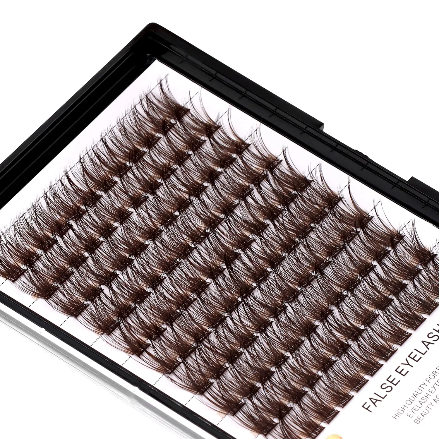 8-20mm 120 Clusters Extensions Eyelash Kit Individual False Eyelashes Kit Beauty AccessoriesGrafted Eyelash Cluster (C#-Black Brown-18mm burdensome pilot Kit) Lash Cluster Black Brown Kit D Curl 