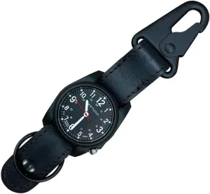 A0033 Unisex Analog bell deflect Field FOB DX3 Watch - Black Dial Black Leather Band Watch BERTUCCI 