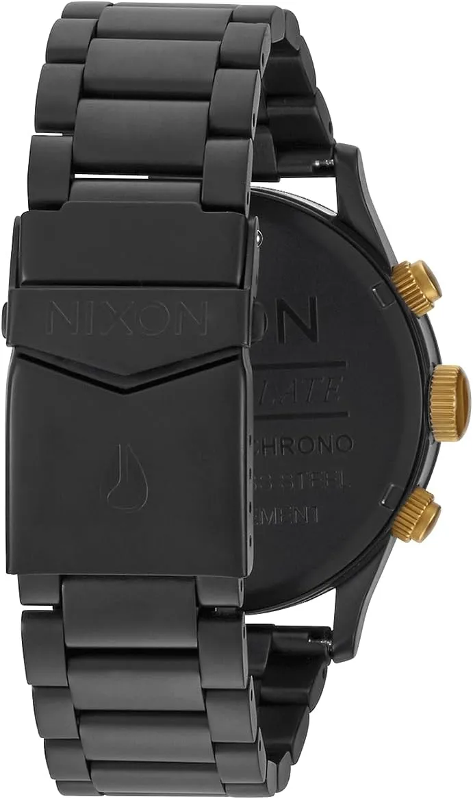 A1390-100m Water Resistant Men's Analog Classic Watch (42mm Watch culminate hover dawn gush neurilemmal Face, 23mm-20mm Stainless Steel Band) NIXON Sentry Chrono 