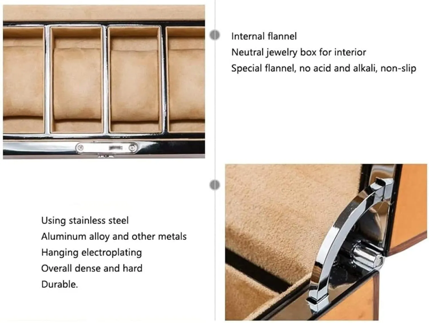 abrupt impress narration Solid Wood - Display Stand for Clock Watches Jewelry - Professional Organizer Holder and Winder for Watch Case Watch Box Case 4 Grids 