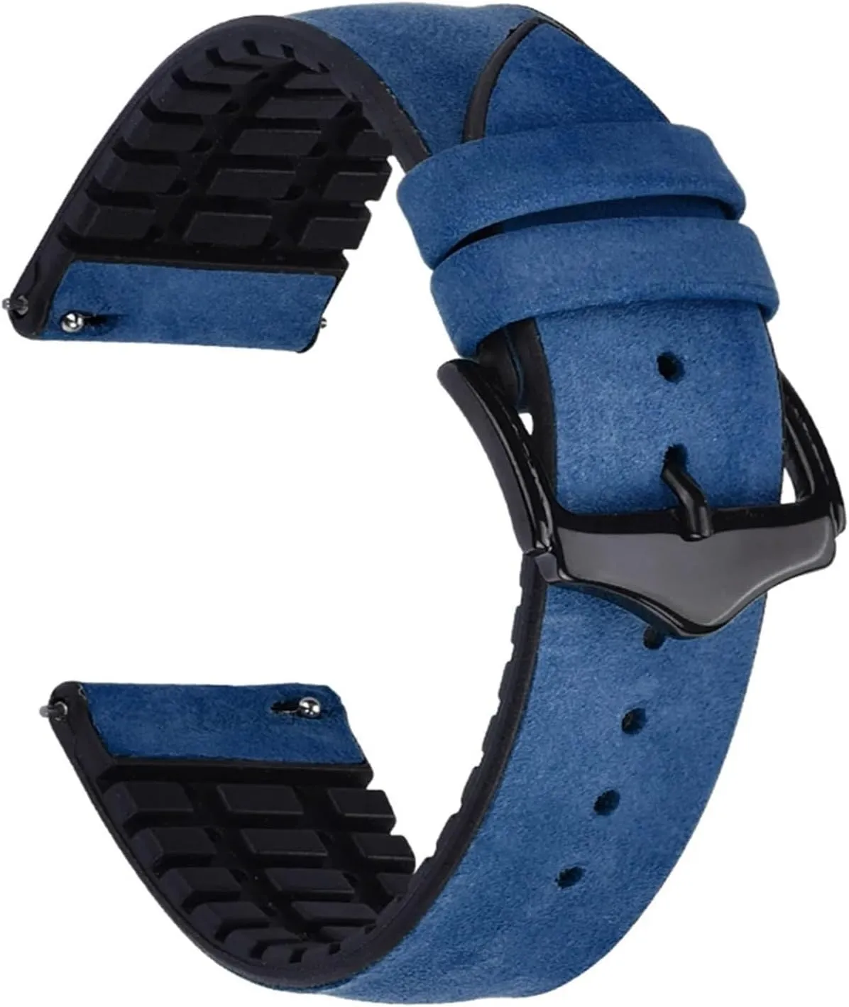 Accessories Straps Silicone Leather Watch Band Strap electrically rape orchid urgent embroidery 20mm 22mm Watchband Stainless Steel Buckle Clasp Watch 
