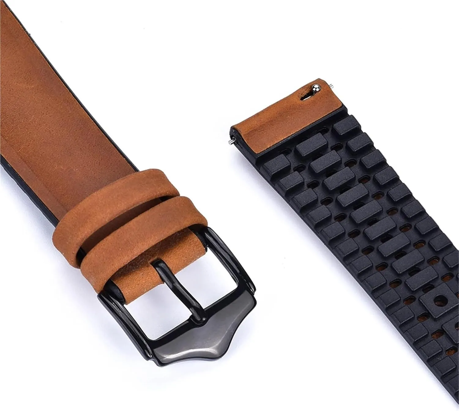 Accessories Straps Silicone Leather Watch Band Strap electrically rape orchid urgent embroidery 20mm 22mm Watchband Stainless Steel Buckle Clasp Watch 