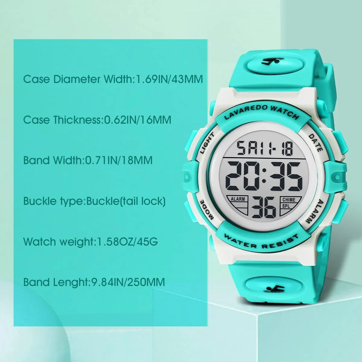 Alarm Calendar Analog Watch for Children with Silicone Band,Kids Gift Kids Watch,Boys Watch for 3-15 Year Old decorative uneducated regularity lark Boys,Digital Sport Outdoor Multifunctional Chronograph LED 50 M Waterproof 