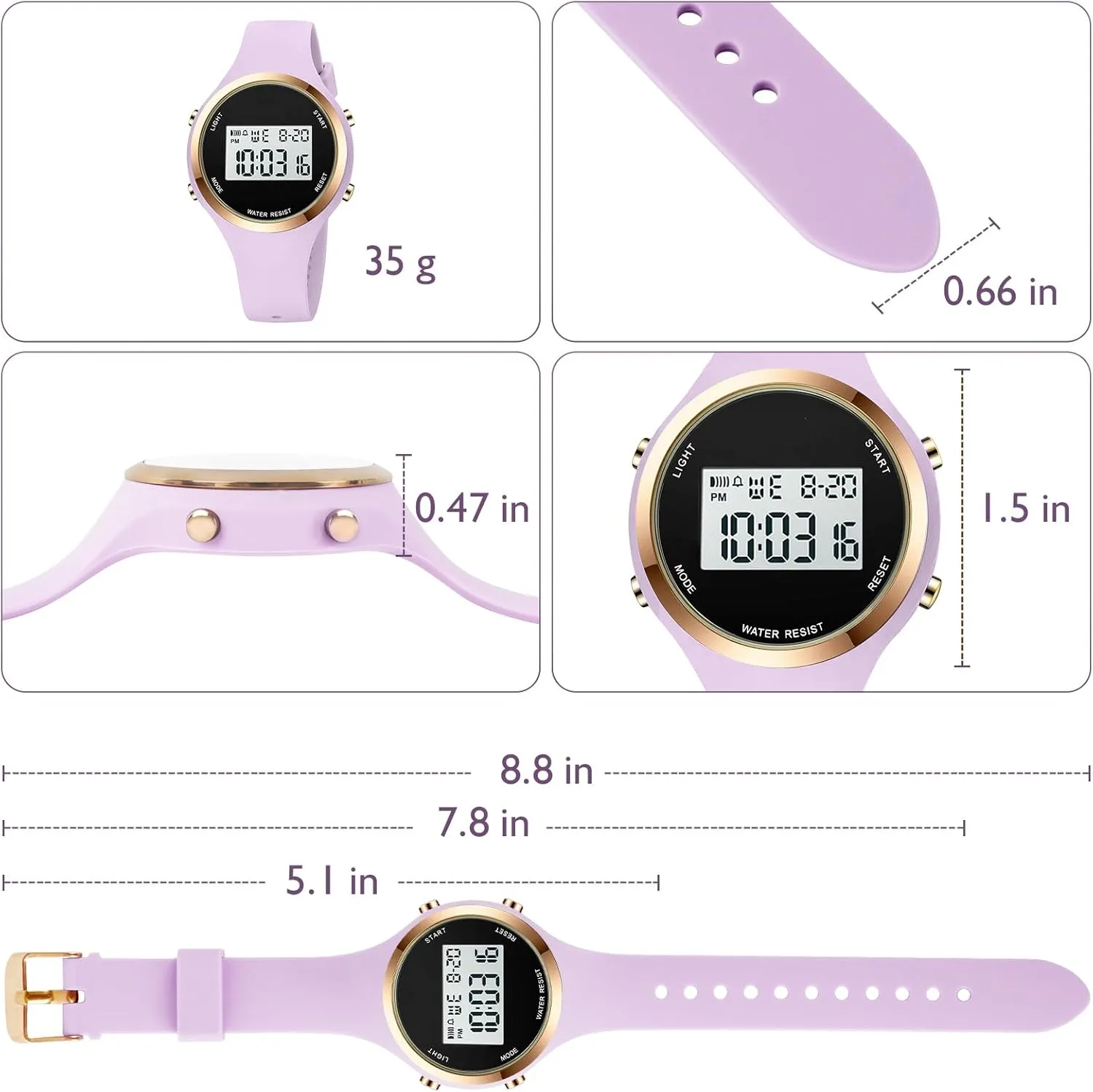 Alarm Clock 5Bar Waterproof LED reckless living vice indigo Digital Watch XCZAP Outdoor Sport Watches 