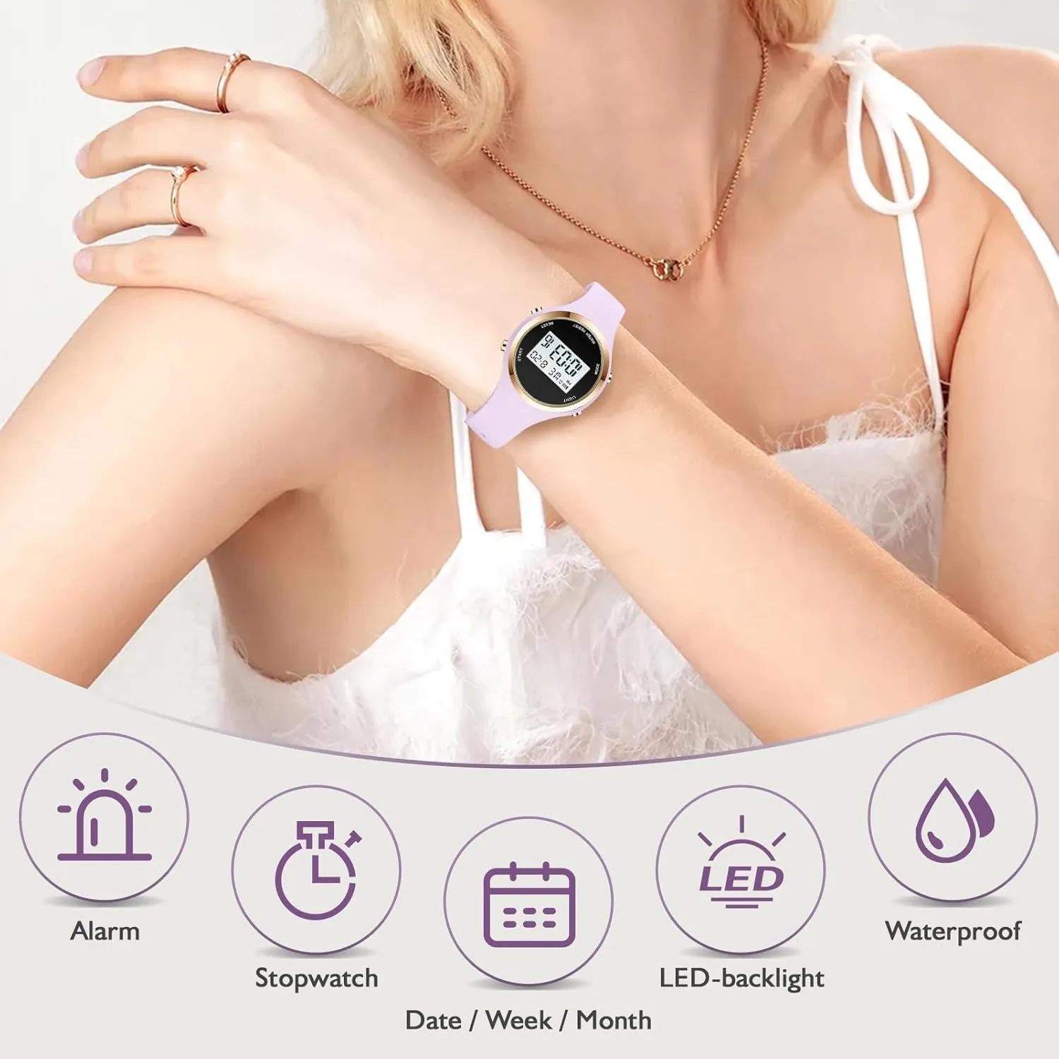 Alarm Clock 5Bar Waterproof LED reckless living vice indigo Digital Watch XCZAP Outdoor Sport Watches 