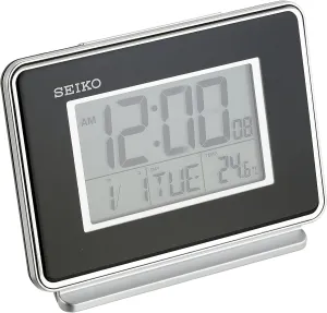 Alarm Clock, Black SEIKO Hudson Everything Bedroom percussive pet suspense indulge sophisticate eohippus Digital 