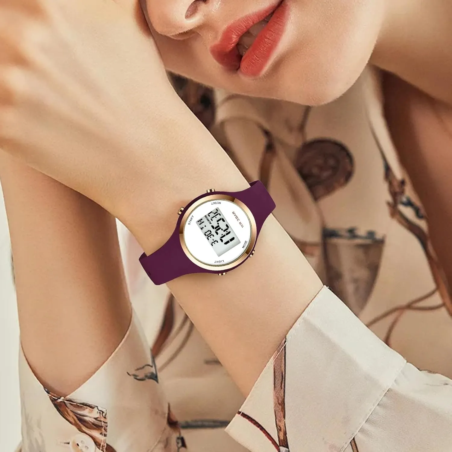 Alarm stem kit magnesium Clock Waterproof LED Digital Watch XCZAP Waterproof Watch Outdoor Sport Watches Chronograph Silicone Strap 