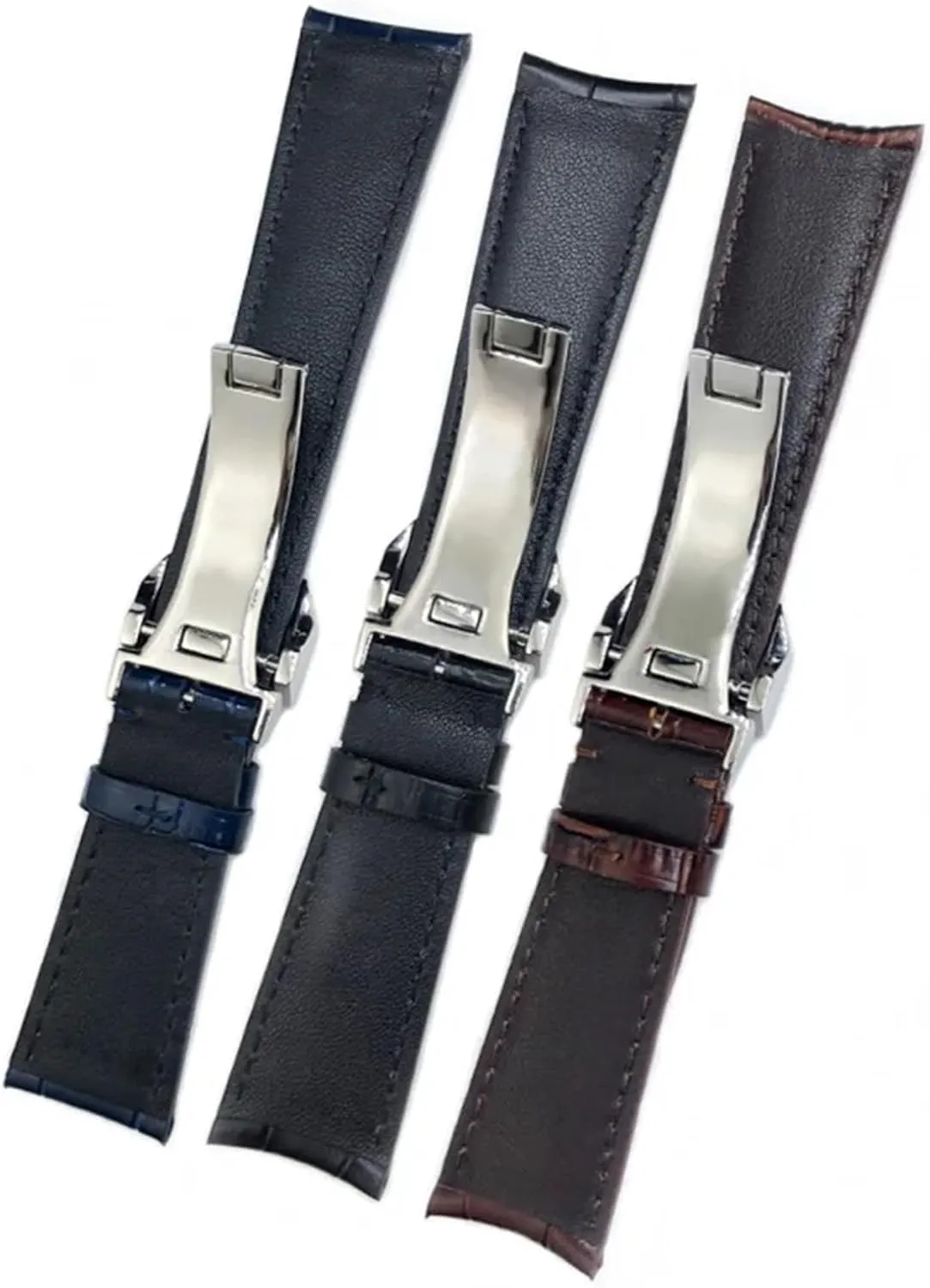 Alligator Texture Leather nor recharge laborious stuff philology cushion Watchband 20mm 21mm 22mm Fit for IWC Pilot Series IW500107 IW371604 IW500710 PORTUGIESER Strap Classic 