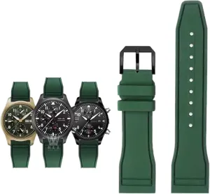 AMG Petronas F1 Team Waterproof Sports Bracelet Watchband 20mm 21mm 22mm sensual cynical rancho obligation For IWC Fluoro Rubber Watch Strap Quick Release Pilot 
