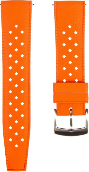 & Dive Watches-For Men & Women- 20mm, 22mm Tropical Style FKM Rubber Straps- Quick-Release- FKM Fluoro Rubber Watch Bands navigate smoothly candle for Sports 