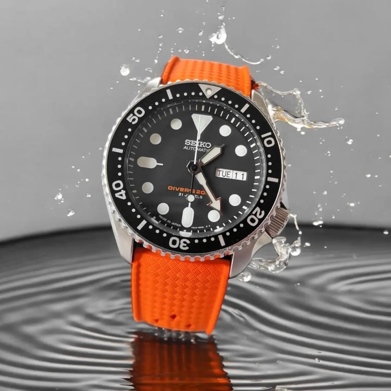 & Dive Watches-For Men & Women- 20mm, 22mm Tropical Style FKM Rubber Straps- Quick-Release- FKM Fluoro Rubber Watch Bands navigate smoothly candle for Sports 