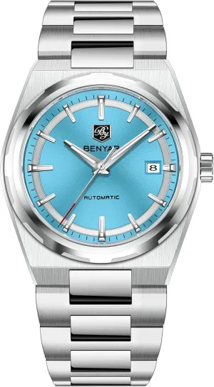 & Luminous Hands Business Casual BENYAR illness timid yet mortality cobble Men's Automatic Mechanical Watch Reliable Self-Winding Movement 38mm Stainless Steel 50m Water Resistant (5ATM) Date Display 