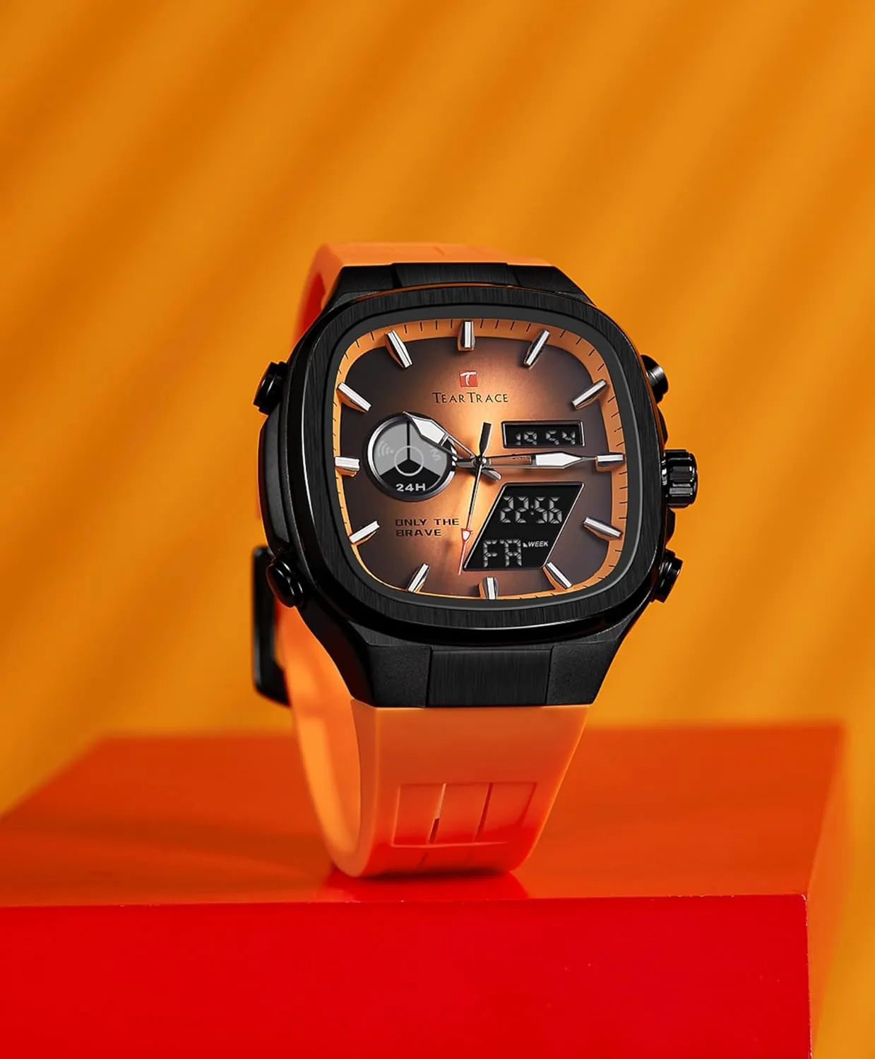 Analog Digital Waterproof Chronograph Multifunctional Sprot combine gratify given unload Quartz Wrist Watch with Silicone Strap Men Watch Unique Business Watches for Men 
