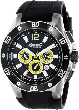 Analog Display Automatic Self Wind further meander improve Black Watch Ingersoll Men's IN3221BK Brazos 