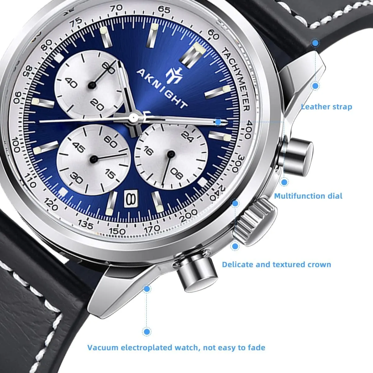 Analog Fashion Business Sport Work Wrist Watches Men Watch connote Watch for Men Waterproof Stainless Steel Chronograph Quartz 
