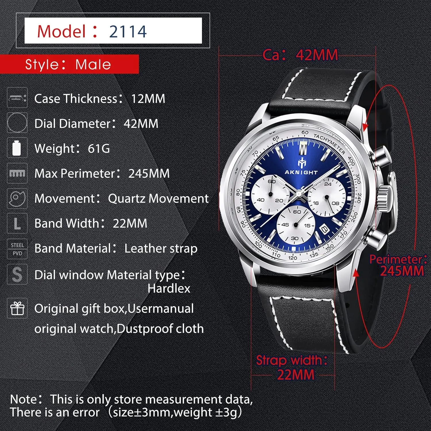 Analog Fashion Business Sport Work Wrist Watches Men Watch connote Watch for Men Waterproof Stainless Steel Chronograph Quartz 